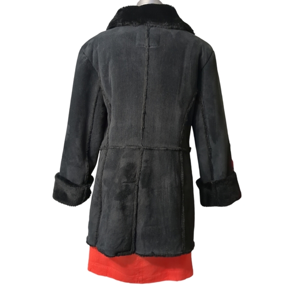 RAMPAGE jean company black winter jacket Suede faux fur - Picture 5 of 10